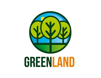 Projekt logo dla firmy GreenLand | Projektowanie logo